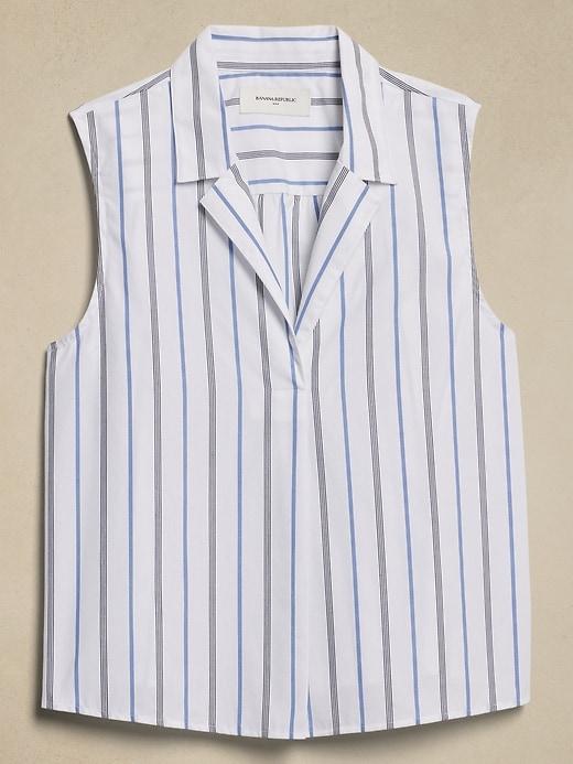 Poplin Collared Top Product Image