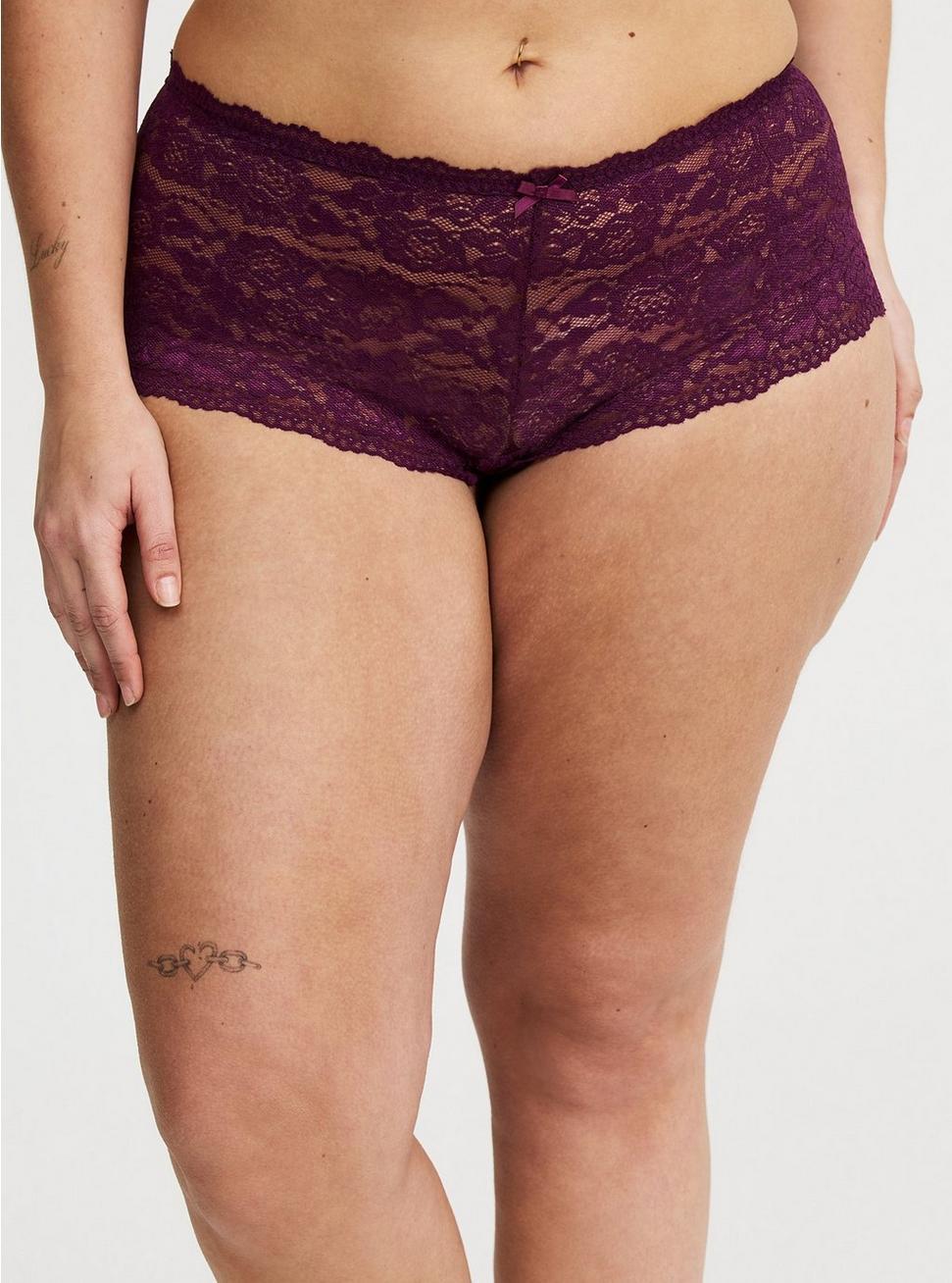 Mid-Rise Simply Lace Cheeky Panty Product Image