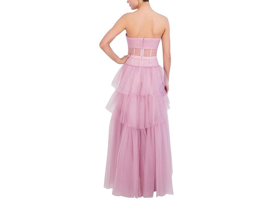 Womens Strapless High-Low Dress Product Image