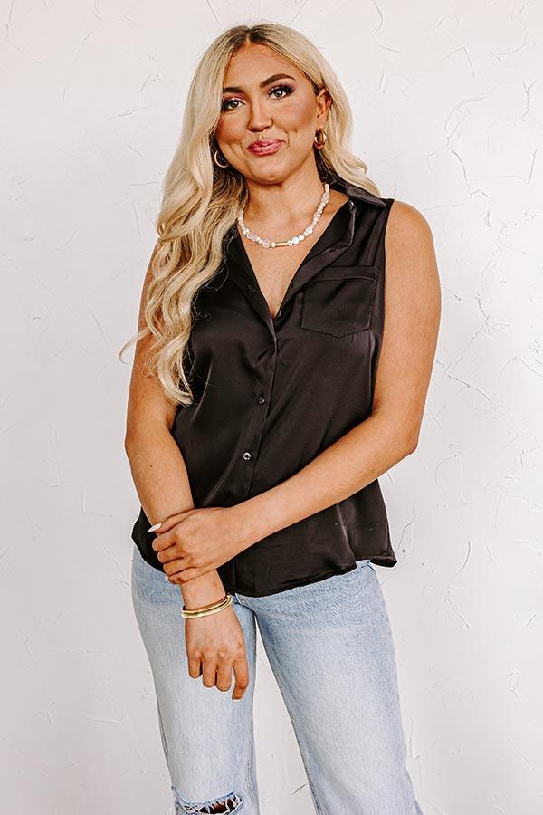 Martini Nights Shift Top In Black Product Image