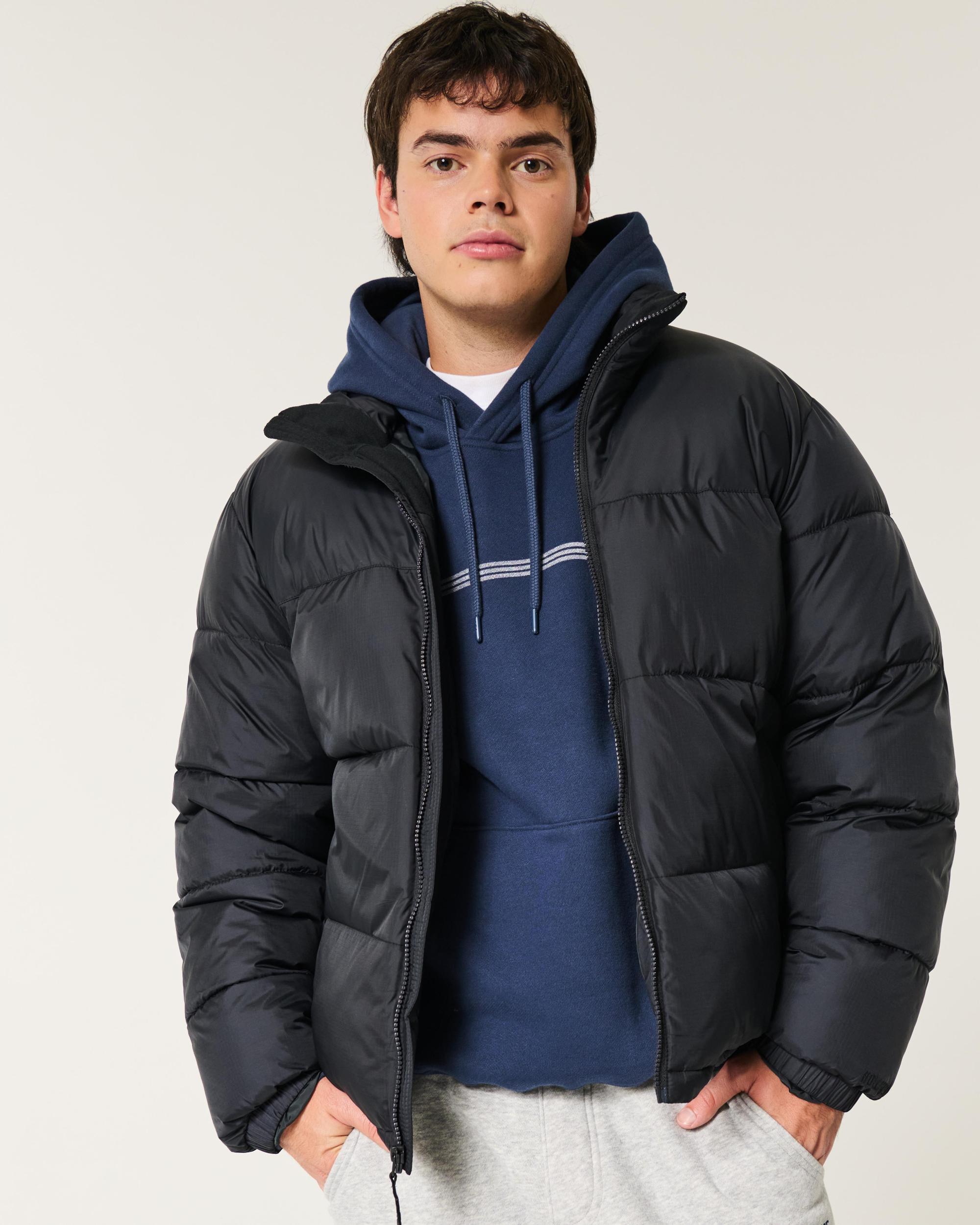 Boxy Mock-Neck Puffer Jacket Product Image