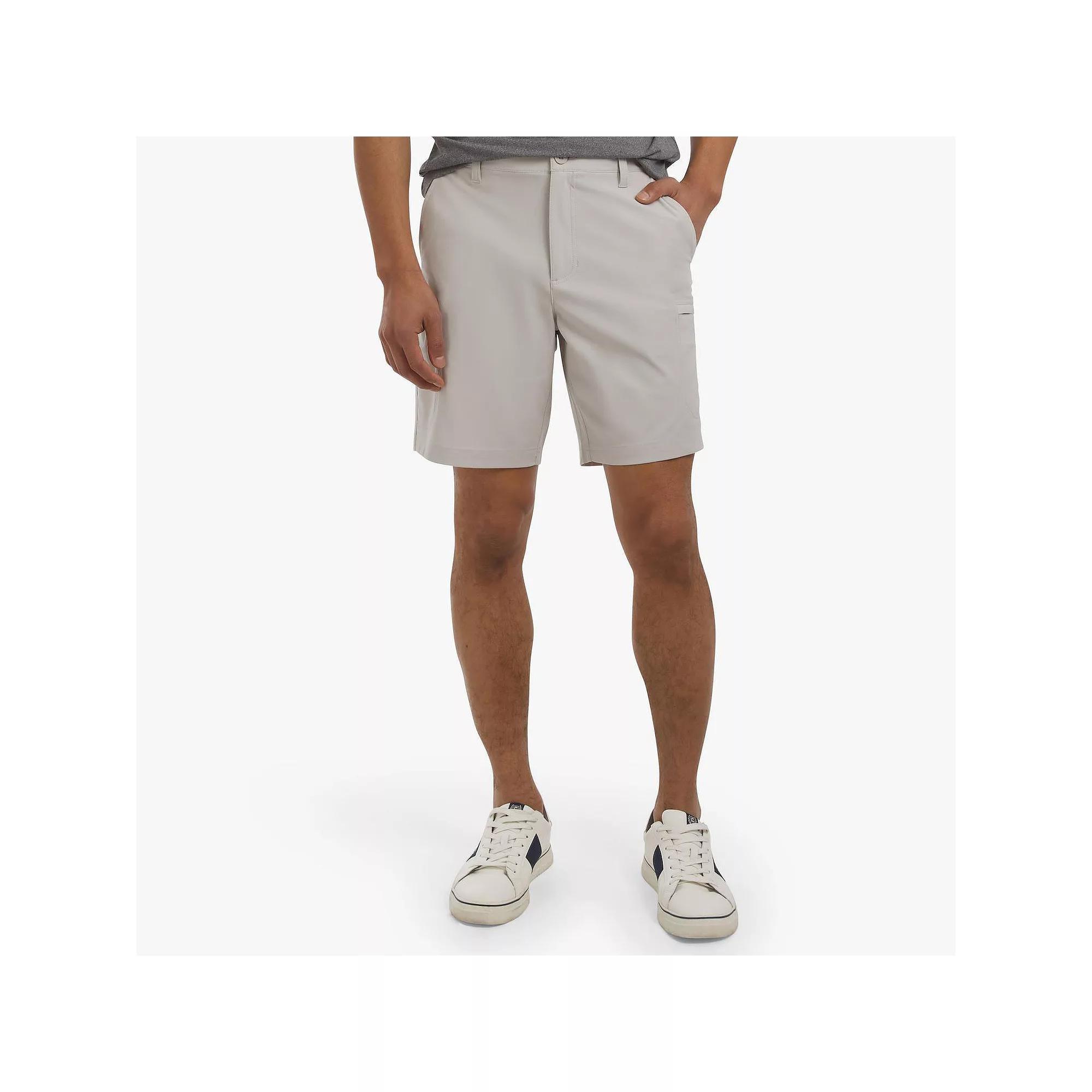 Men's Chaps 8-in. Performance Cargo Shorts, Size: 34, Grey Product Image