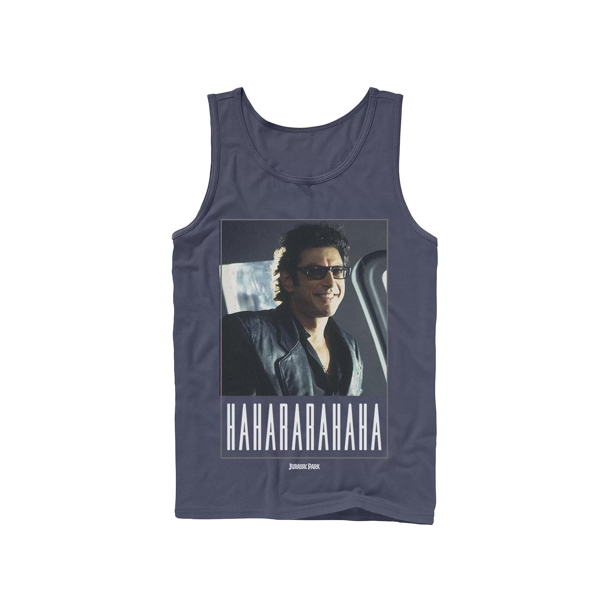 Men's Jurassic Park Ian Malcolm Hahararahaha Tank Top,  Product Image