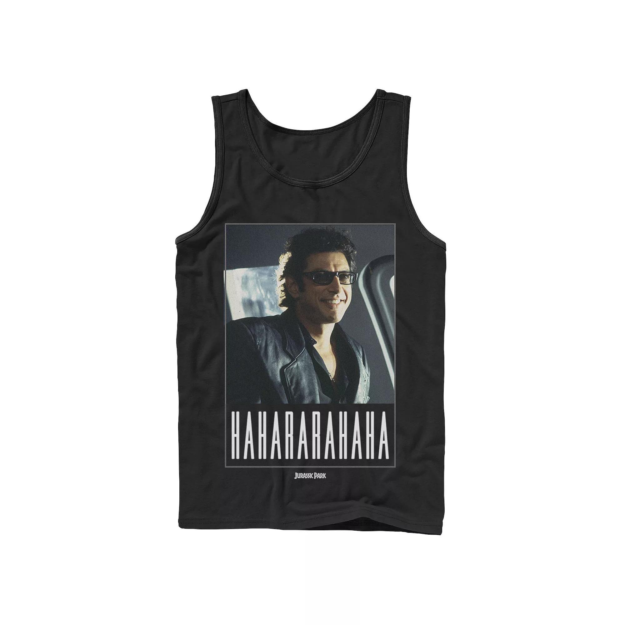 Men's Jurassic Park Ian Malcolm Hahararahaha Tank Top,  Product Image