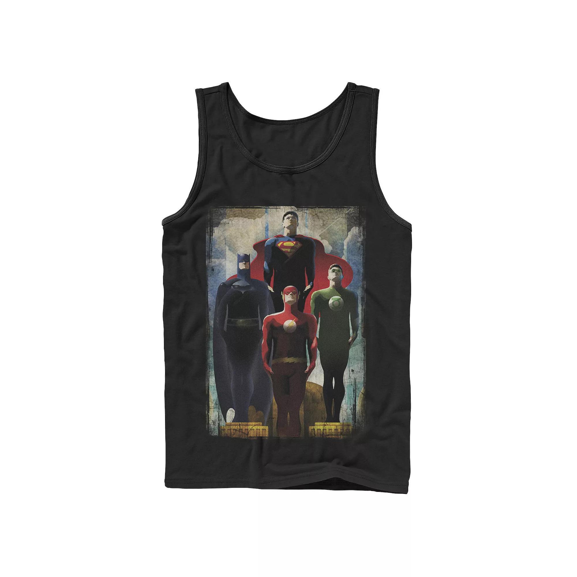 Men's DC Comics Justice League Heroes Look Up Tank Top,  Product Image