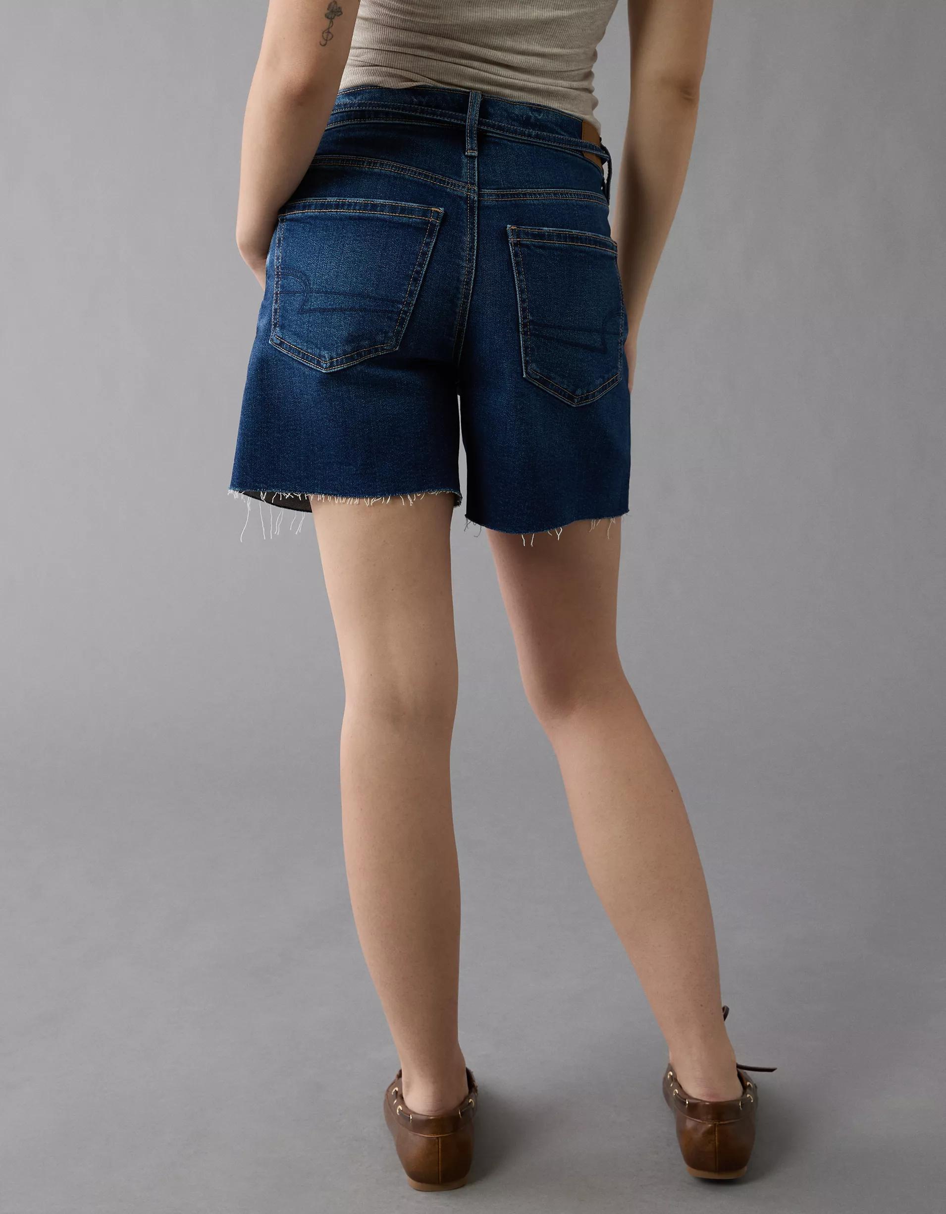 AE 6" Strigid Super High-Waisted Relaxed Denim Short Product Image