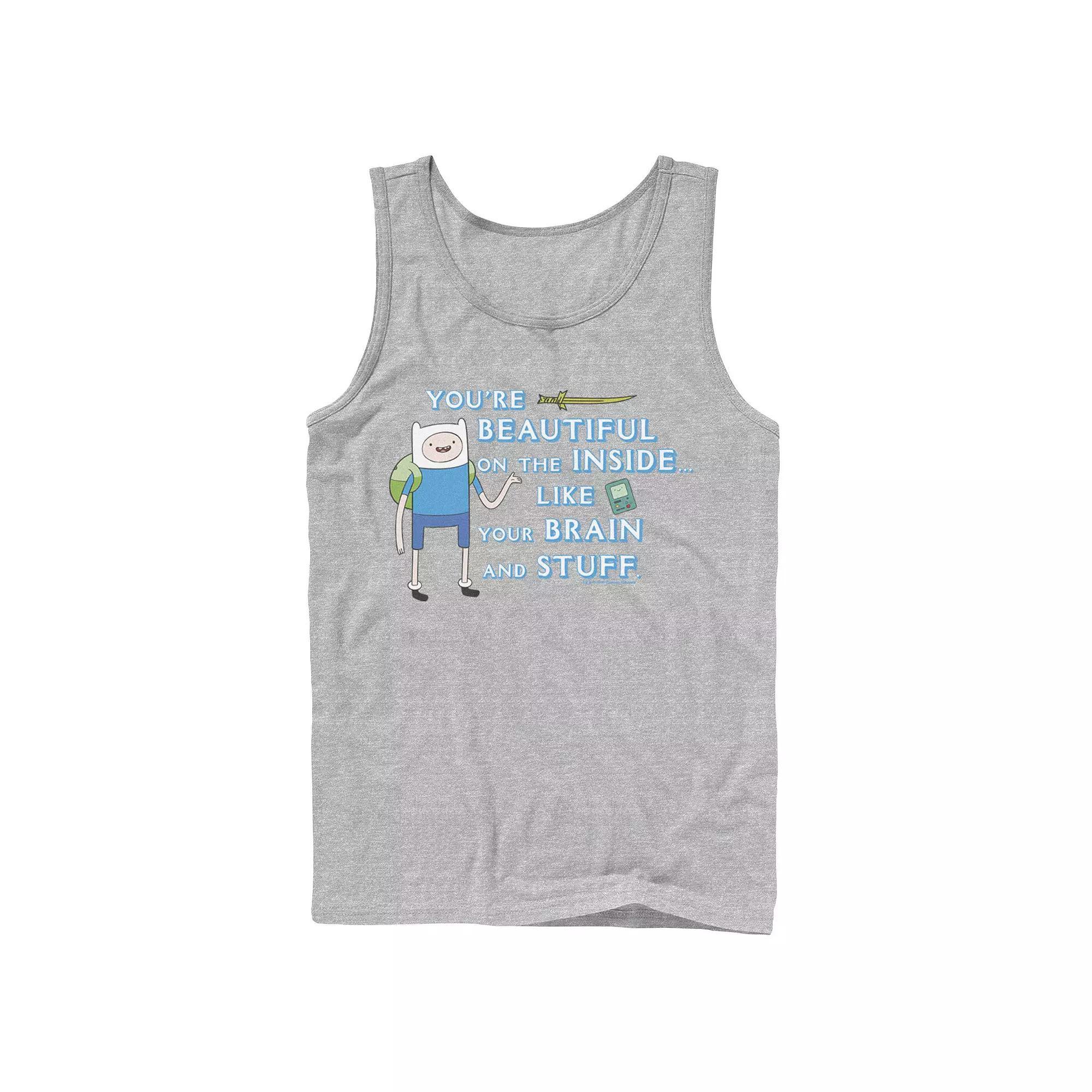 Men's Adventure Time Finn You're Beautiful On The Inside Portrait Tank Top,  Product Image