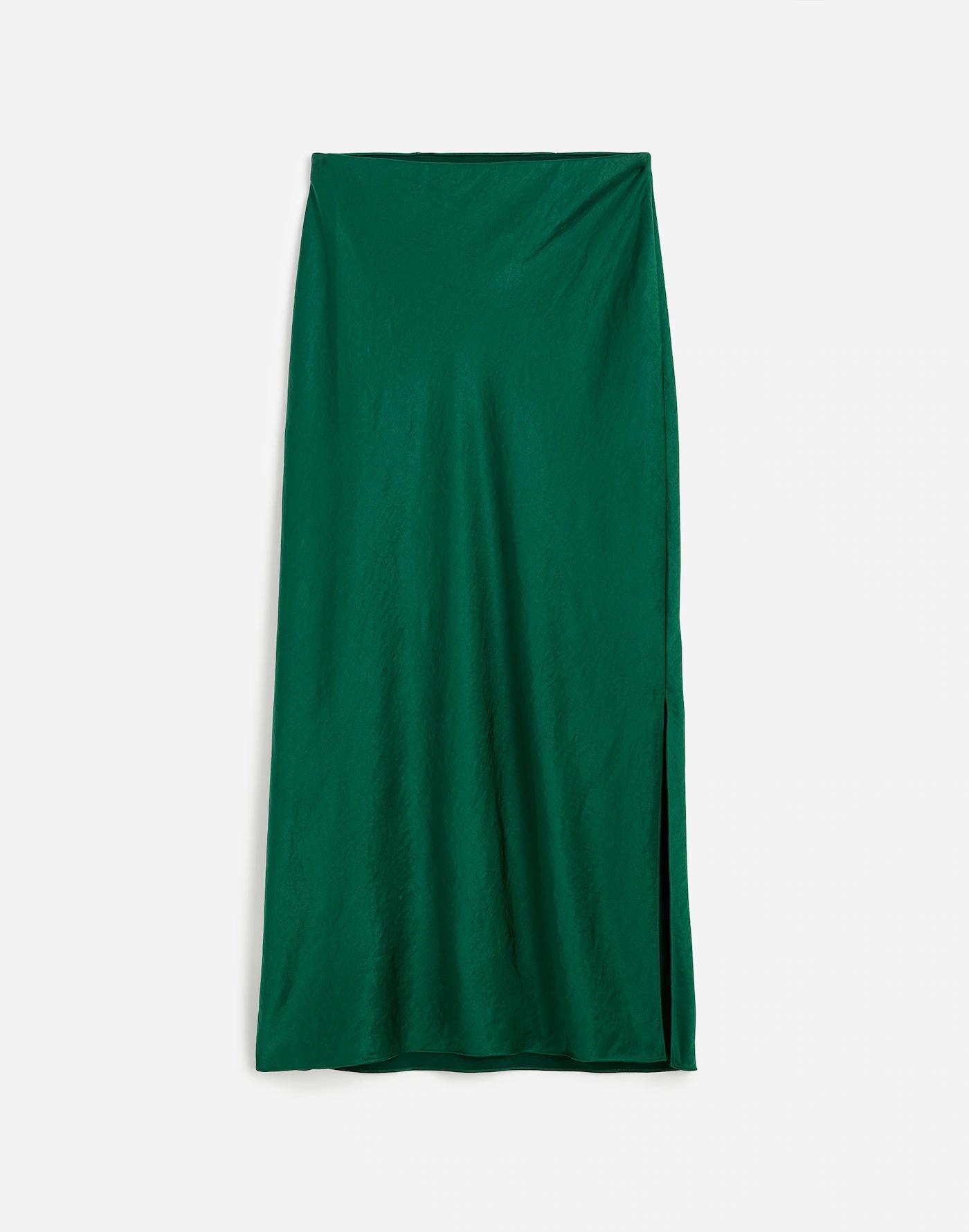 Satin Maxi Slip Skirt Product Image
