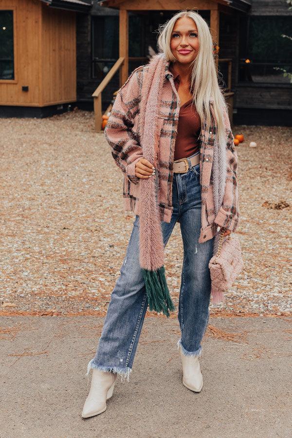 Cozier Than Most Eyelash Knit Scarf In Teal Product Image