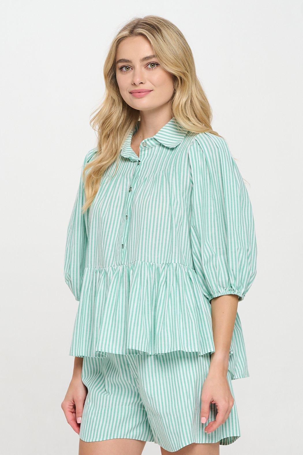 Mediterranean Stripe Top Product Image
