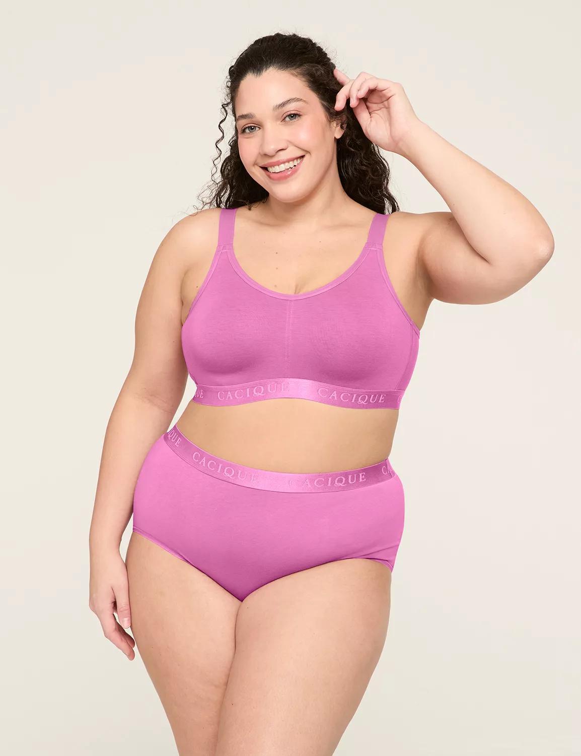 Cotton Scoop-Neck Unlined No-Wire Bra Product Image