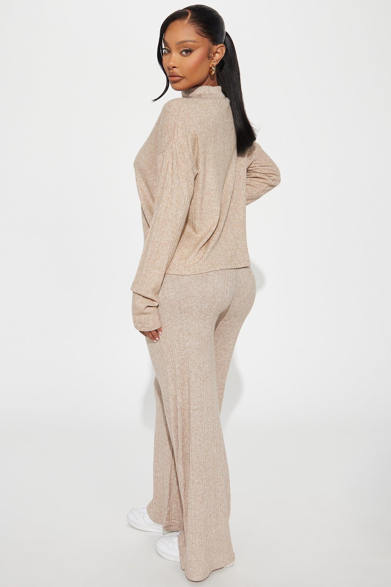 Simple Life Hacci Pant Set - Oatmeal Product Image