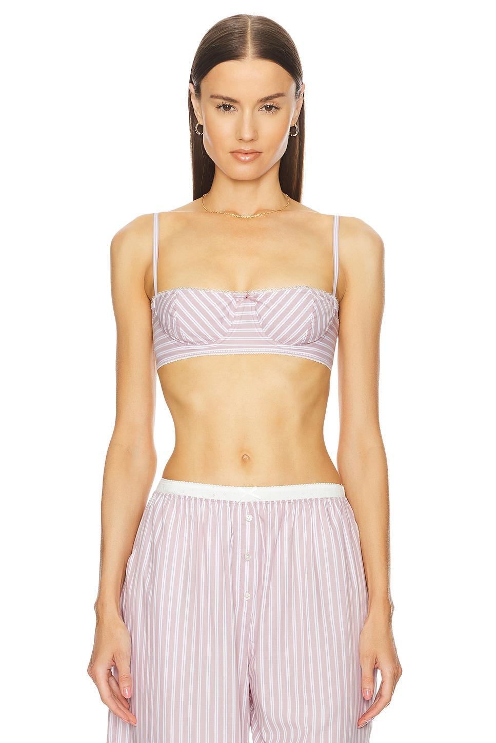 Wide Stripe Poplin Bra Helsa Product Image