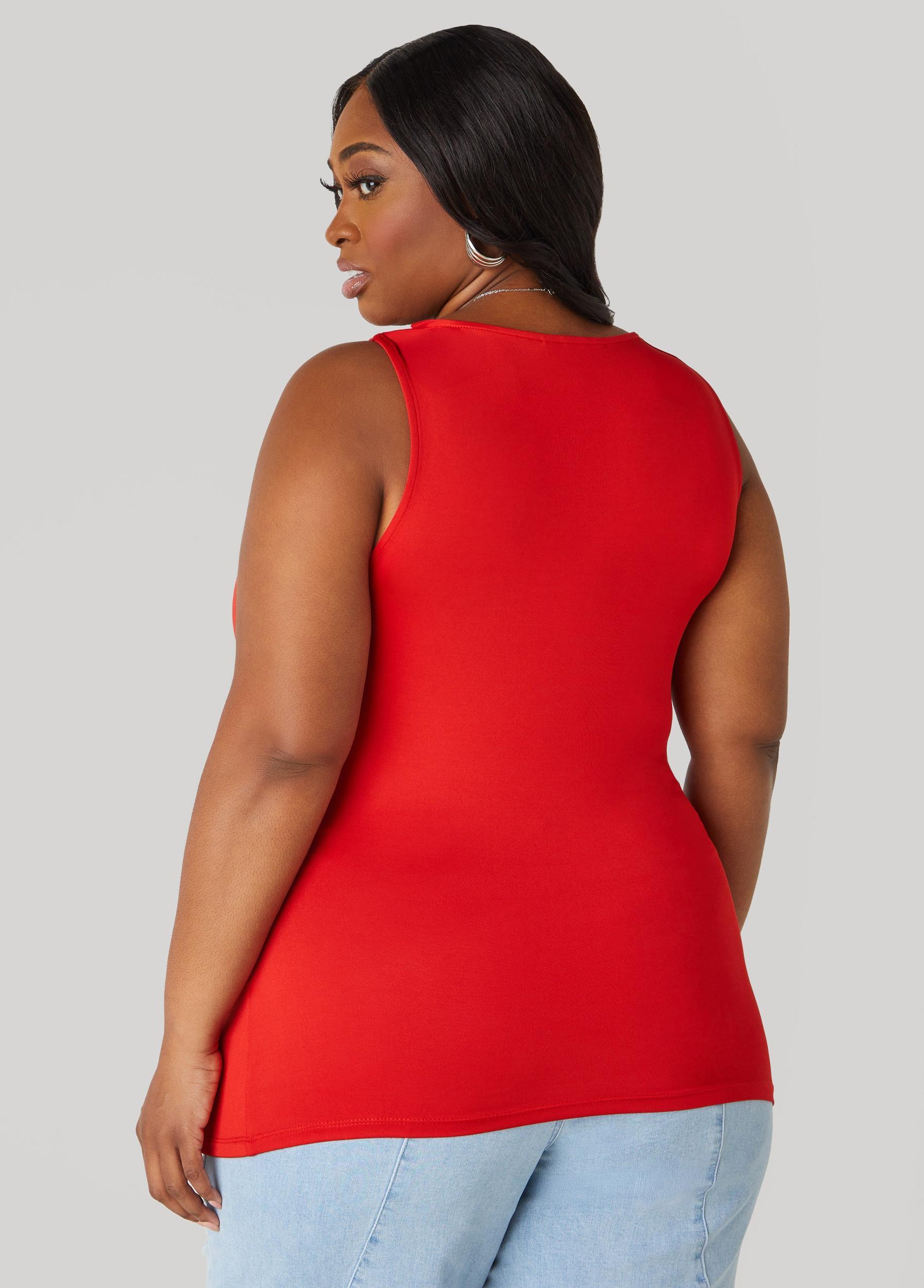 Plus Size Twisted Cowl Neck Top Ashley Stewart Product Image