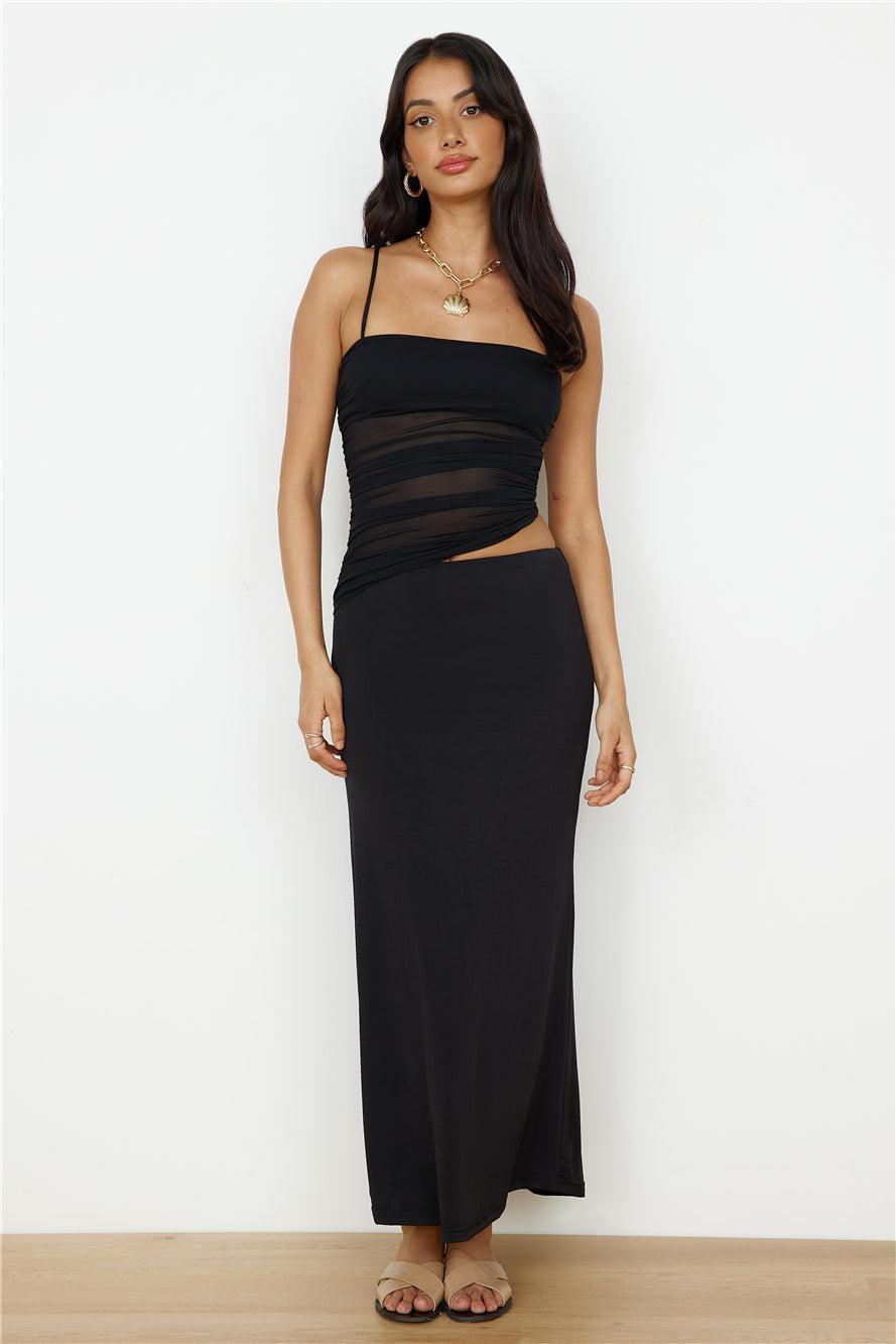 Belle Of The Ball Maxi Dress Black Product Image