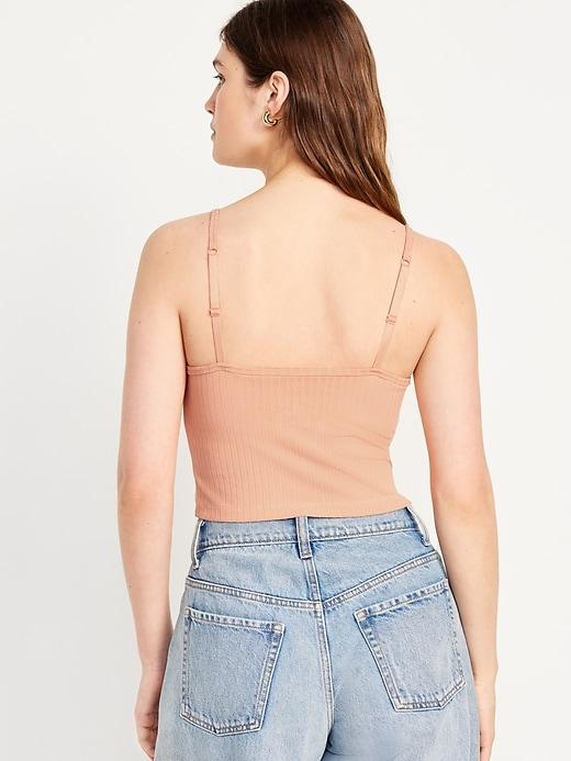 Fitted Ultra-Crop Ribbed Cami Product Image