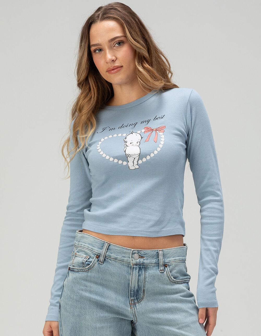 KEWPIE Pretty Bow Womens Long Sleeve Tee Product Image