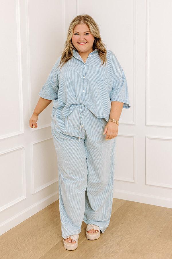 Coastal Dreams Chambray Button Up Curves Product Image