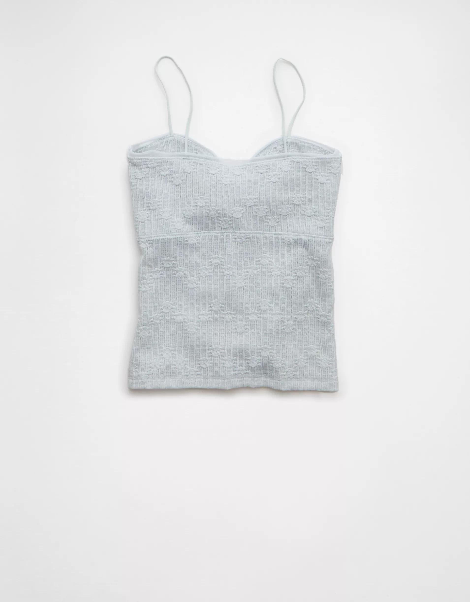 AE Cinched Lace Tank Top Product Image