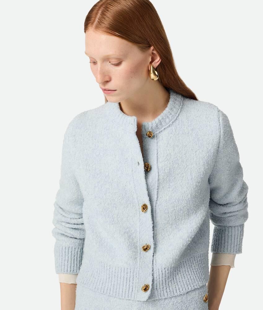 Women's Wool Boucle Cardigan in Bubble Product Image