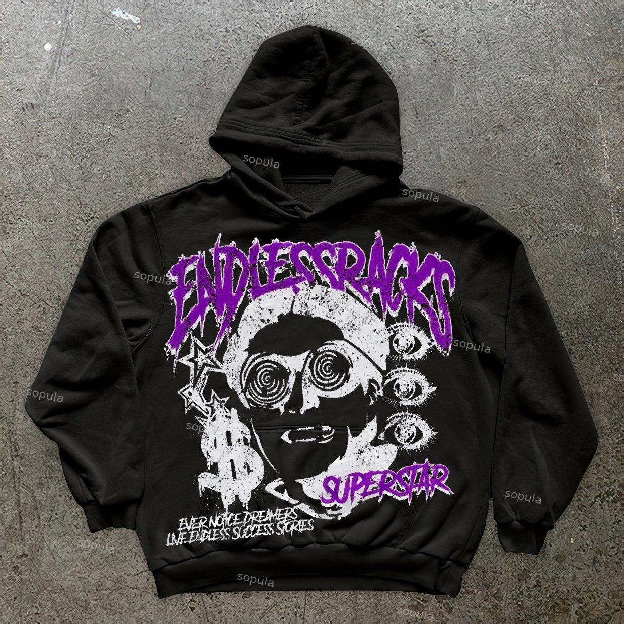 Sopula Vintage Endless The Hustler Superstar Graphics Pocket Hoodie Product Image