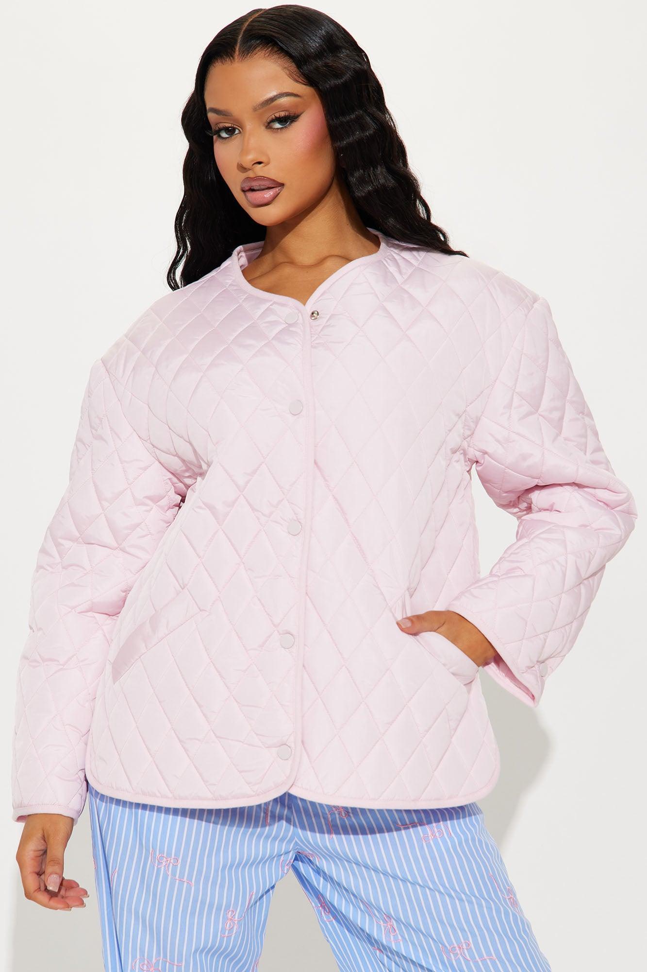 Mountain Highs Quilted Lightweight Jacket - Blush Female Product Image