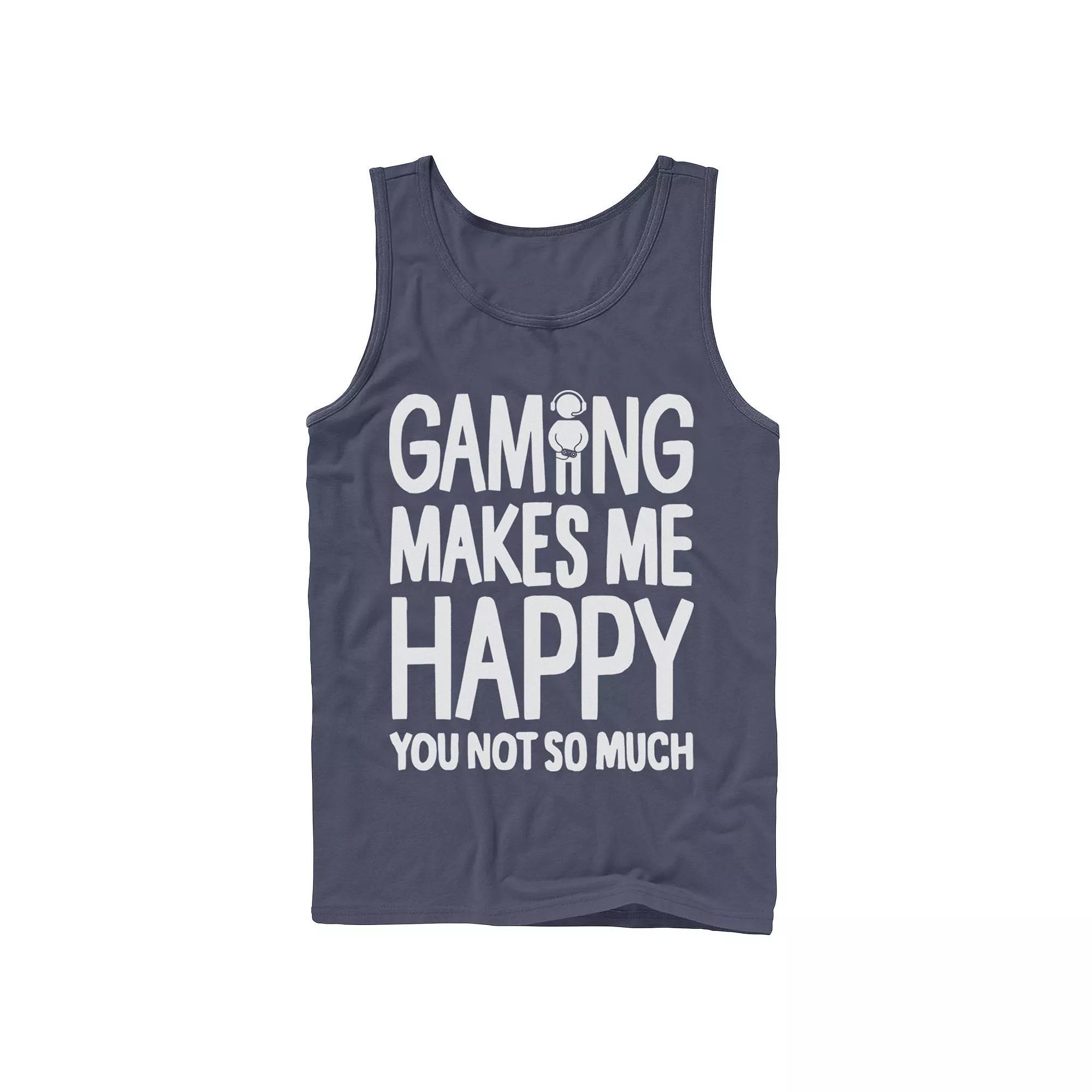 Men's Gaming Makes Me Happy You Not So Much Gamer Tank Top,  Product Image