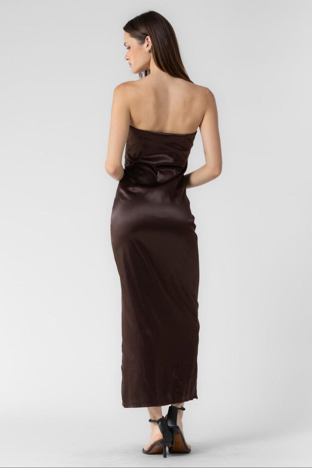 Satin Tube Dress Product Image