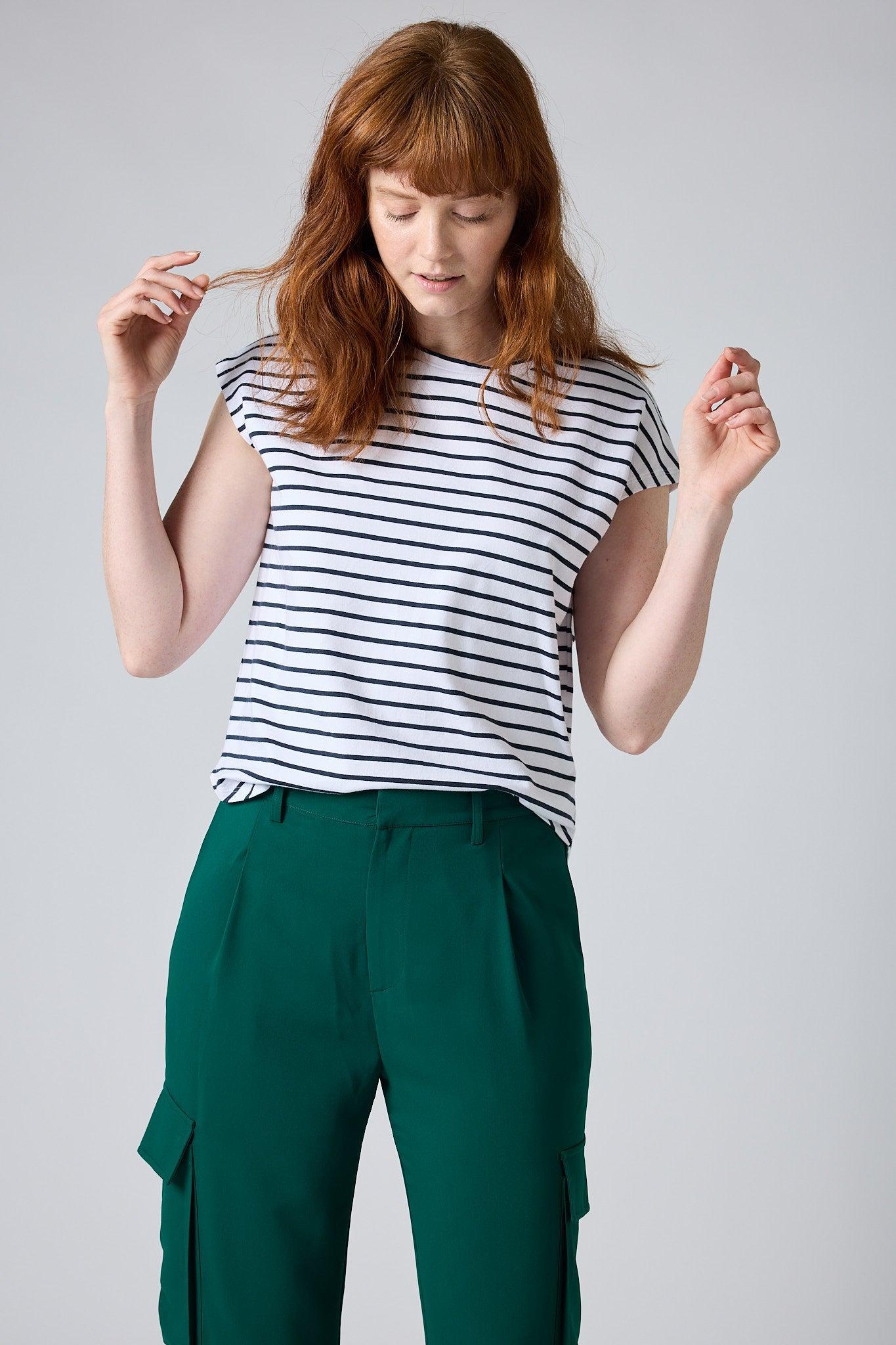 Striped Tuck-In Tee Product Image