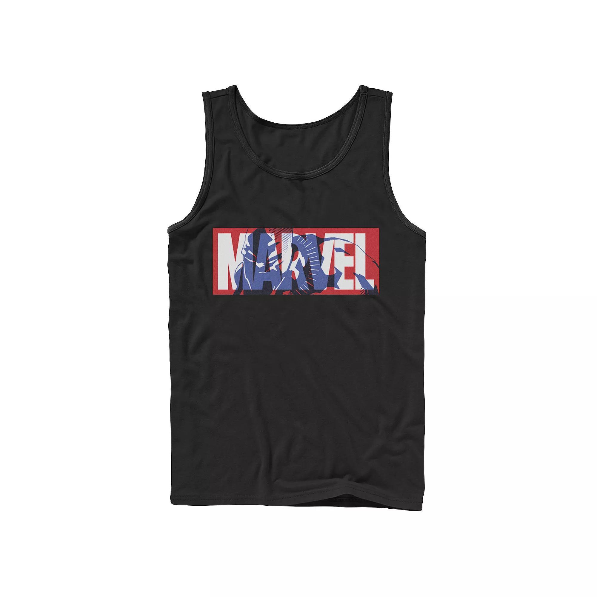 Men's Sunset And Mountain Waves Design Tank Top,  Product Image