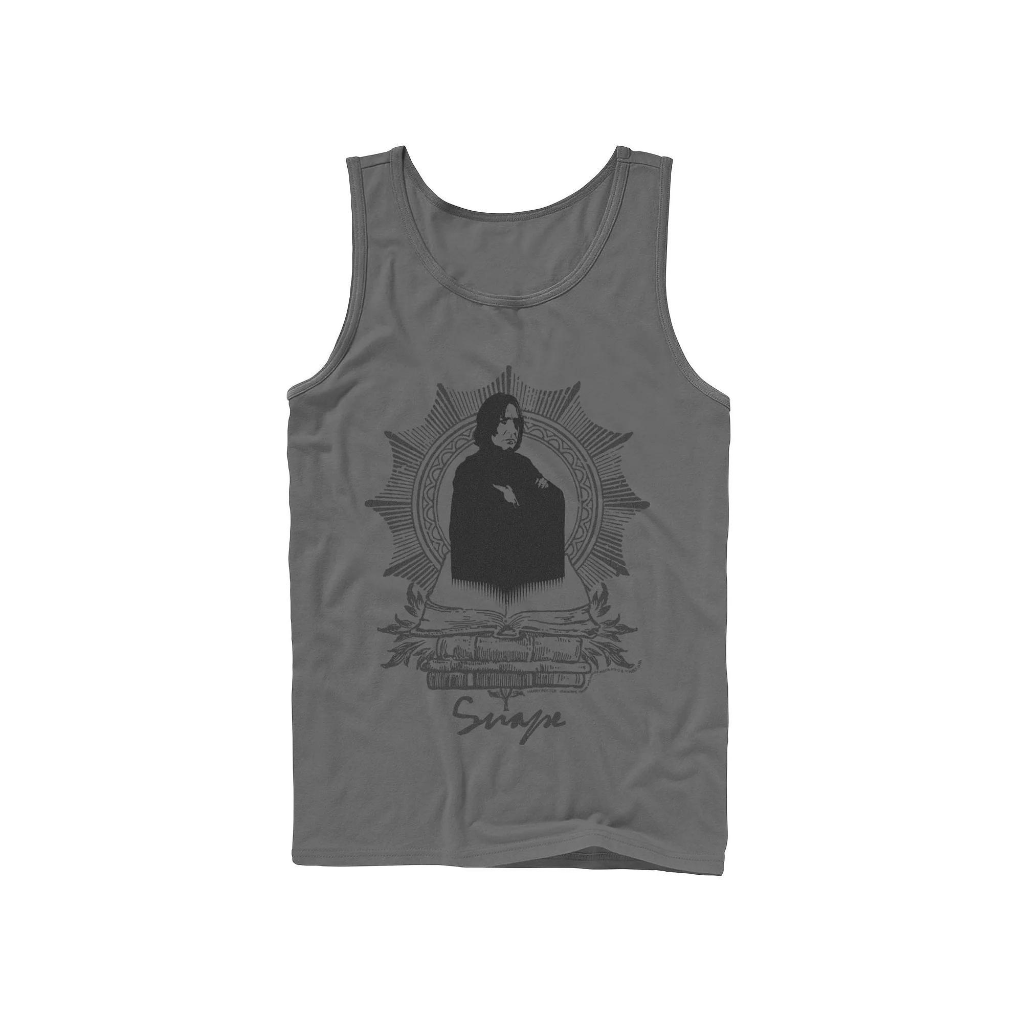 Men's Harry Potter Snape Books Portrait Graphic Tank Top,  Product Image
