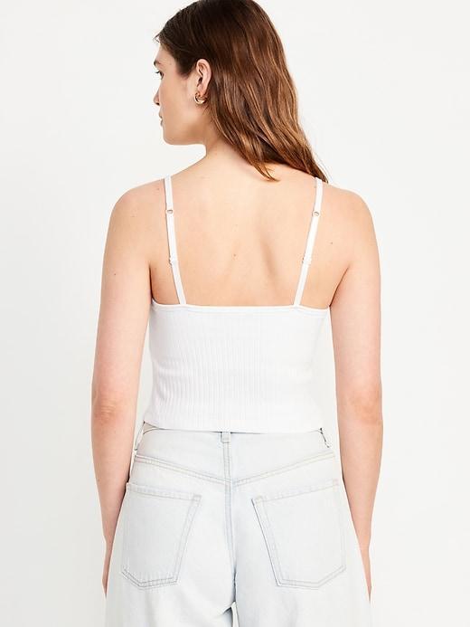 Fitted Ultra-Crop Ribbed Cami Product Image