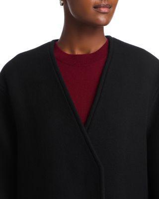 Collarless Wool Coat Product Image