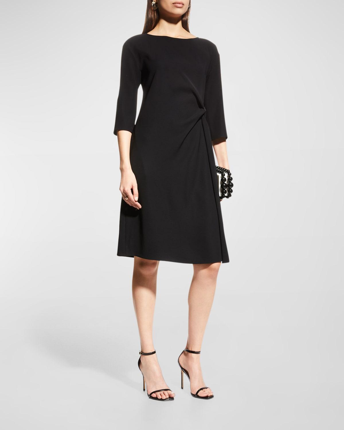 Techno Cady Gathered Shift Dress Product Image