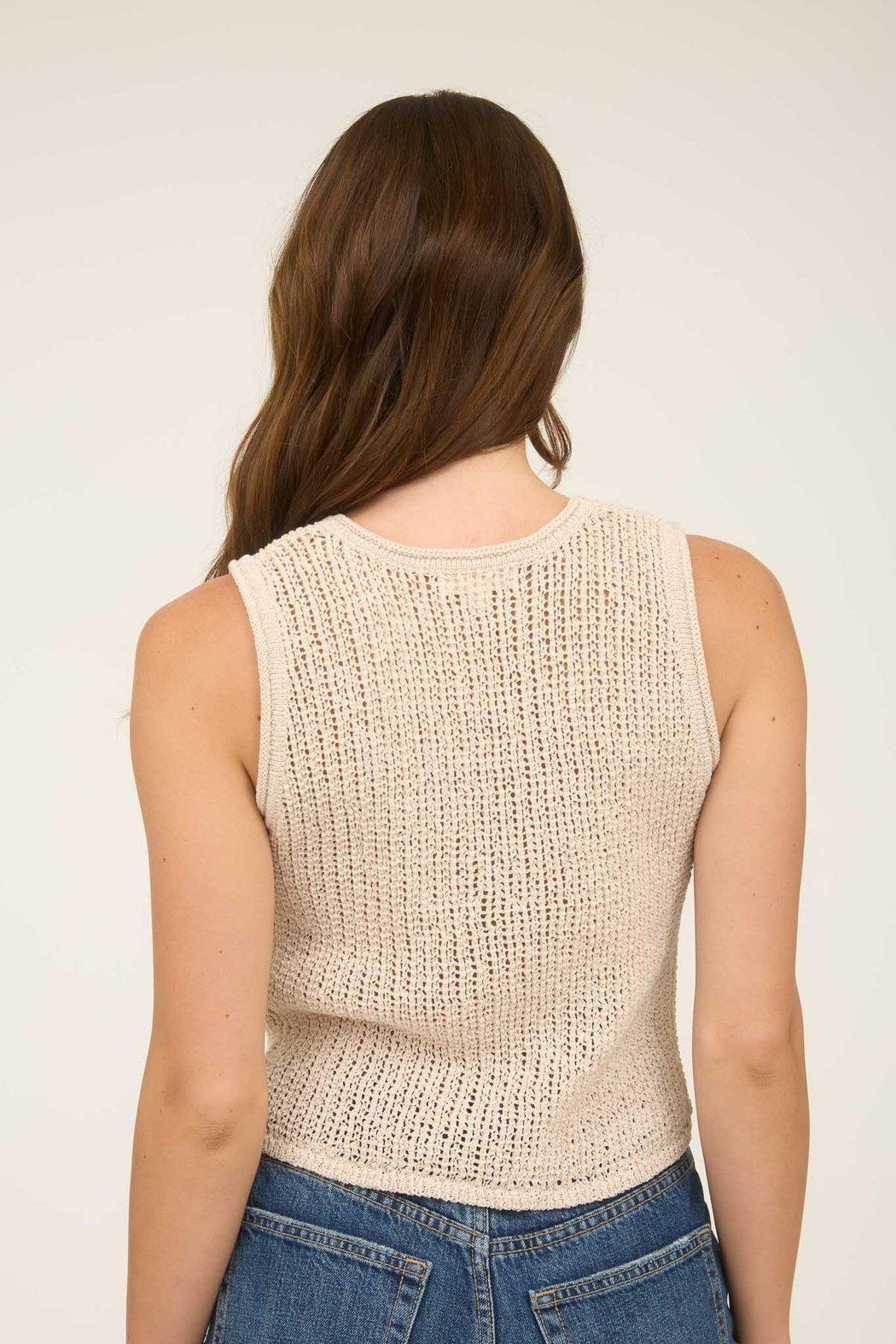 BUTTON CROCHET VEST Product Image