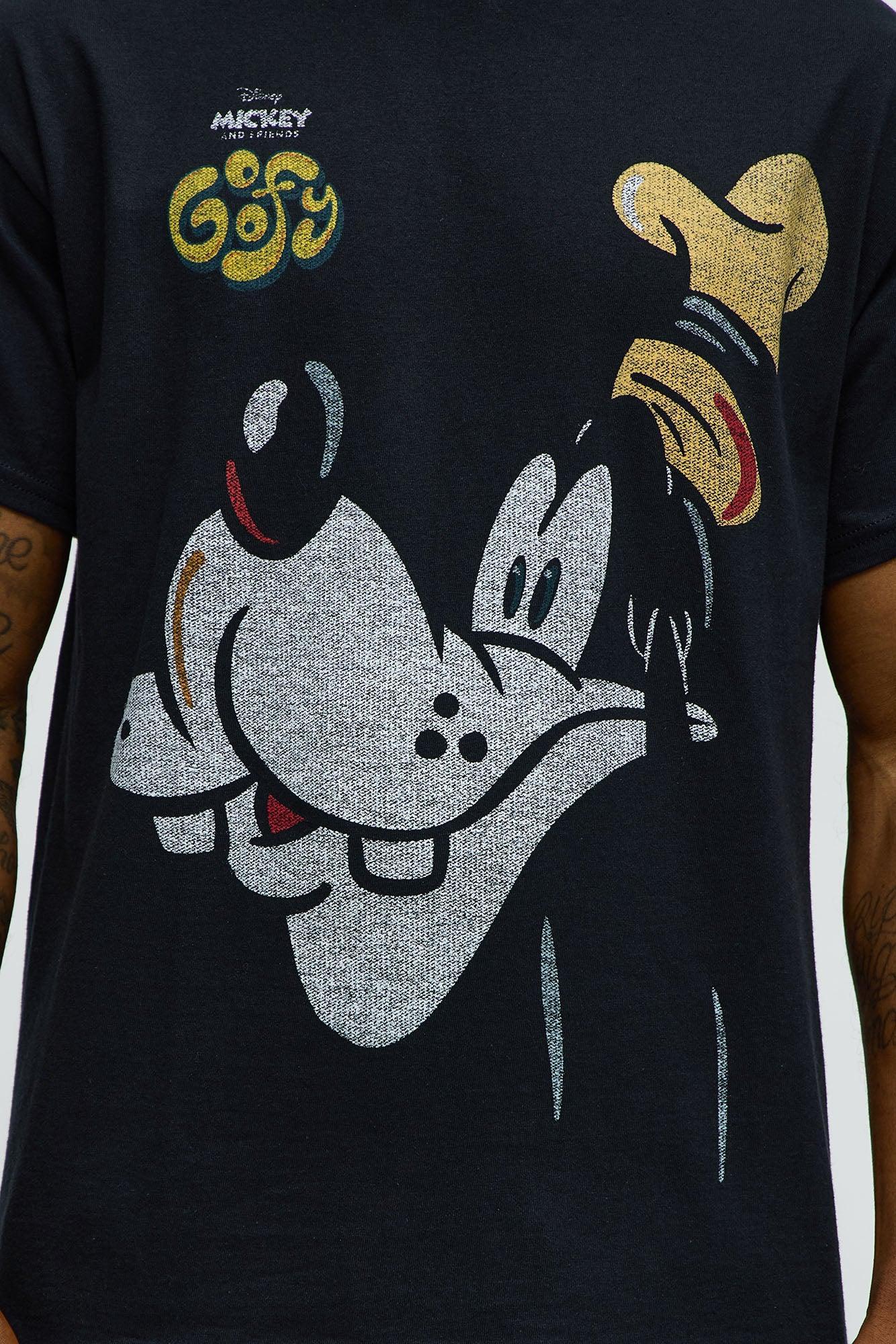 Disney Goofy Short Sleeve Tee - Black Male Product Image