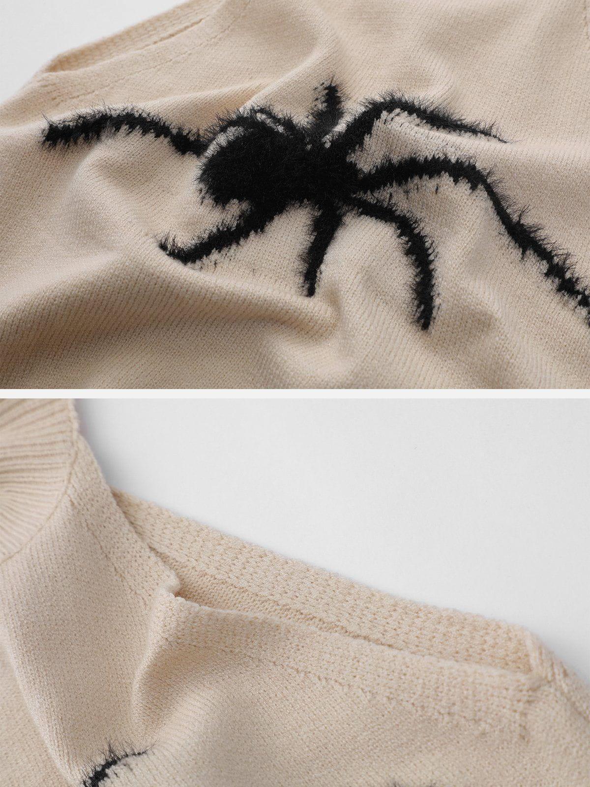 Spider Embroidery Knit Cami Top Female Product Image