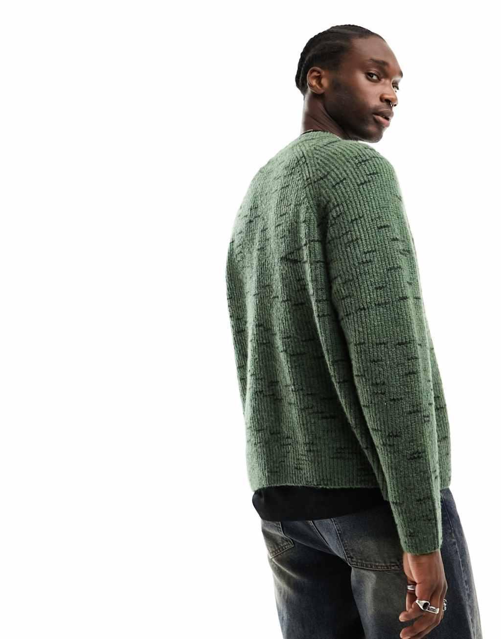 Weekday Norman relaxed space-dye sweater Product Image