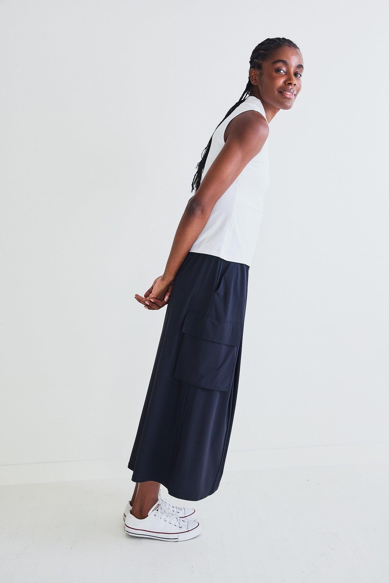 The Petite Cargo Skirt Pants Product Image