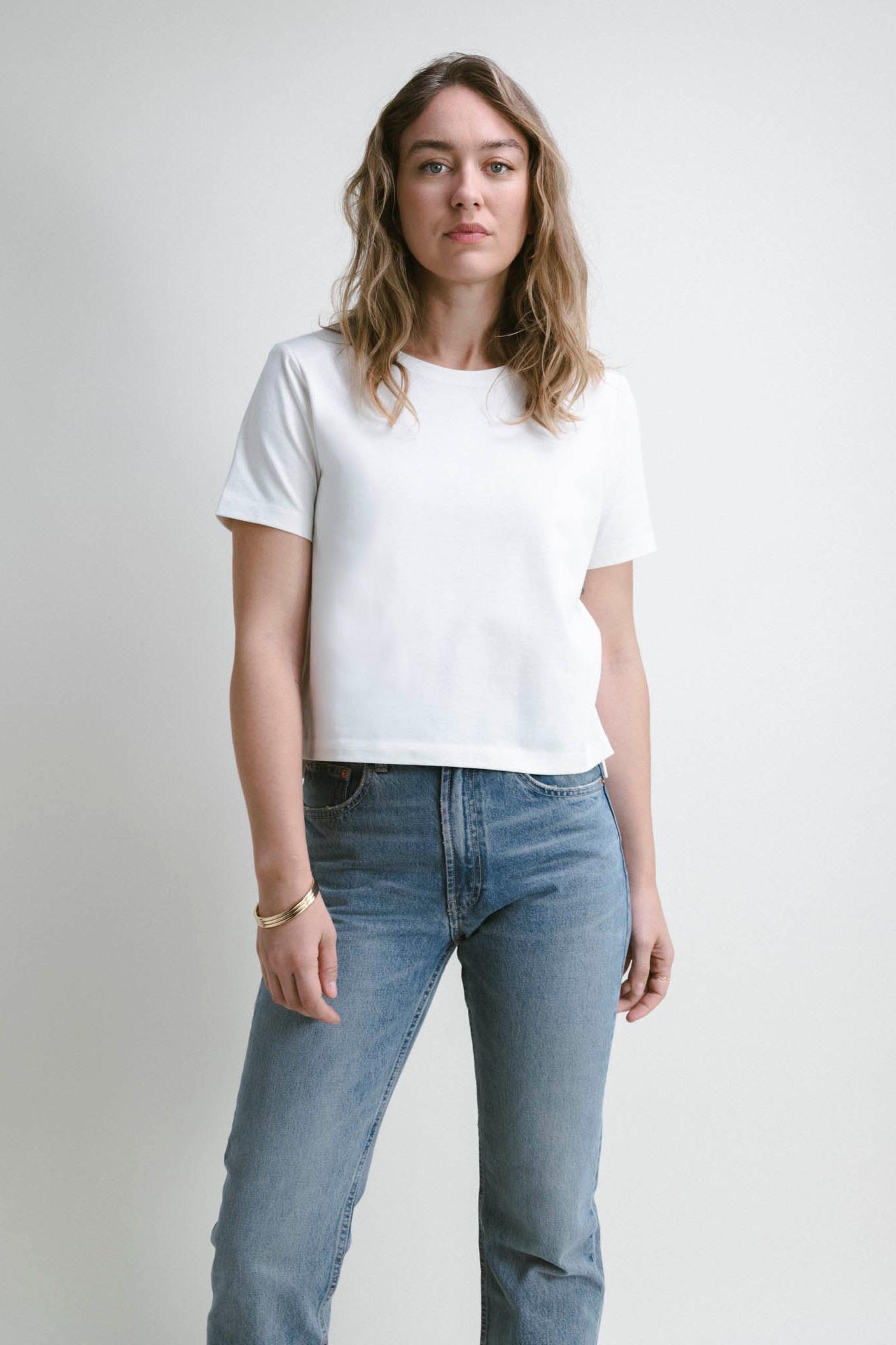 Lively Shoulder Top - White Product Image