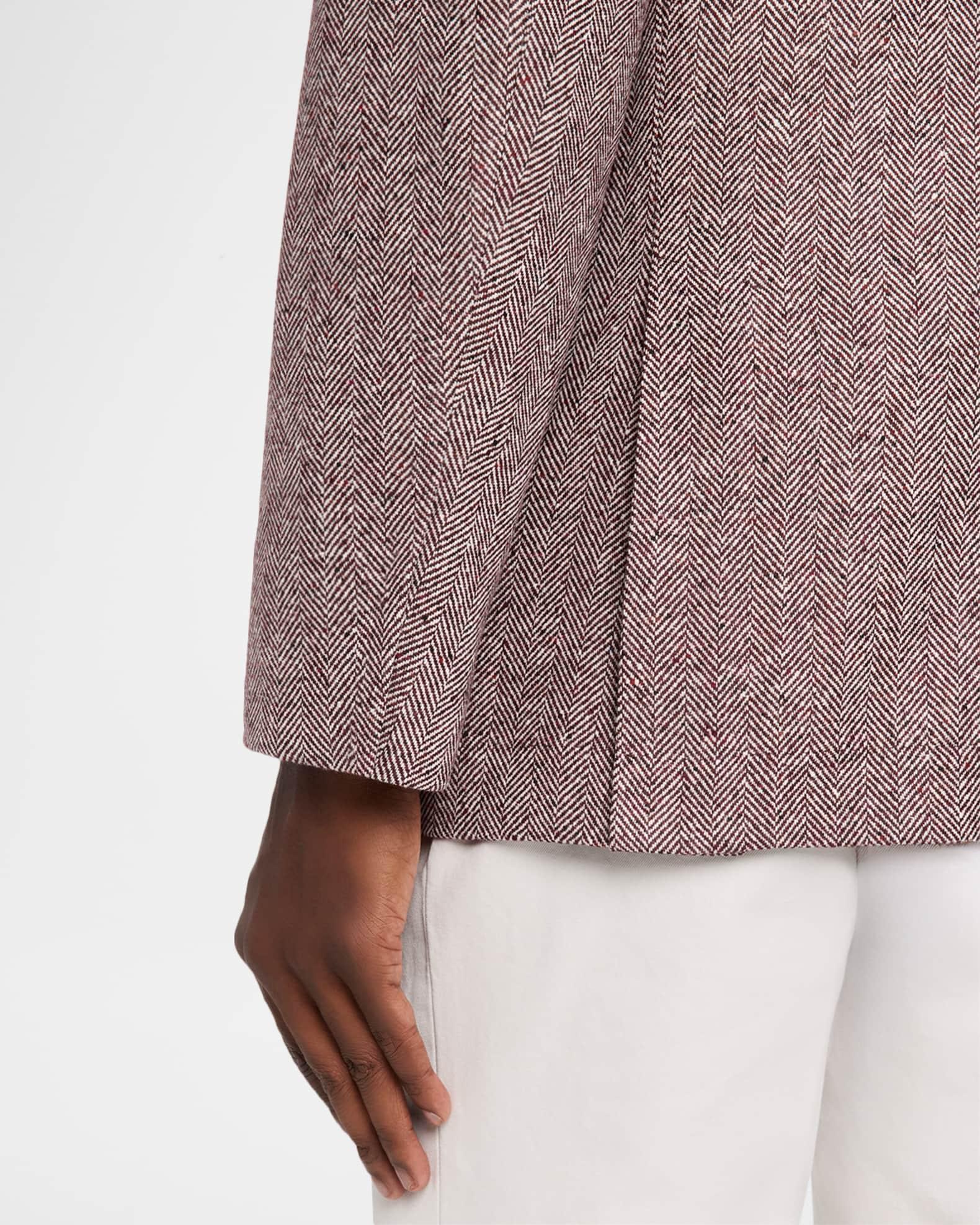 Men's Wool and Cashmere Chevron Sport Jacket Product Image