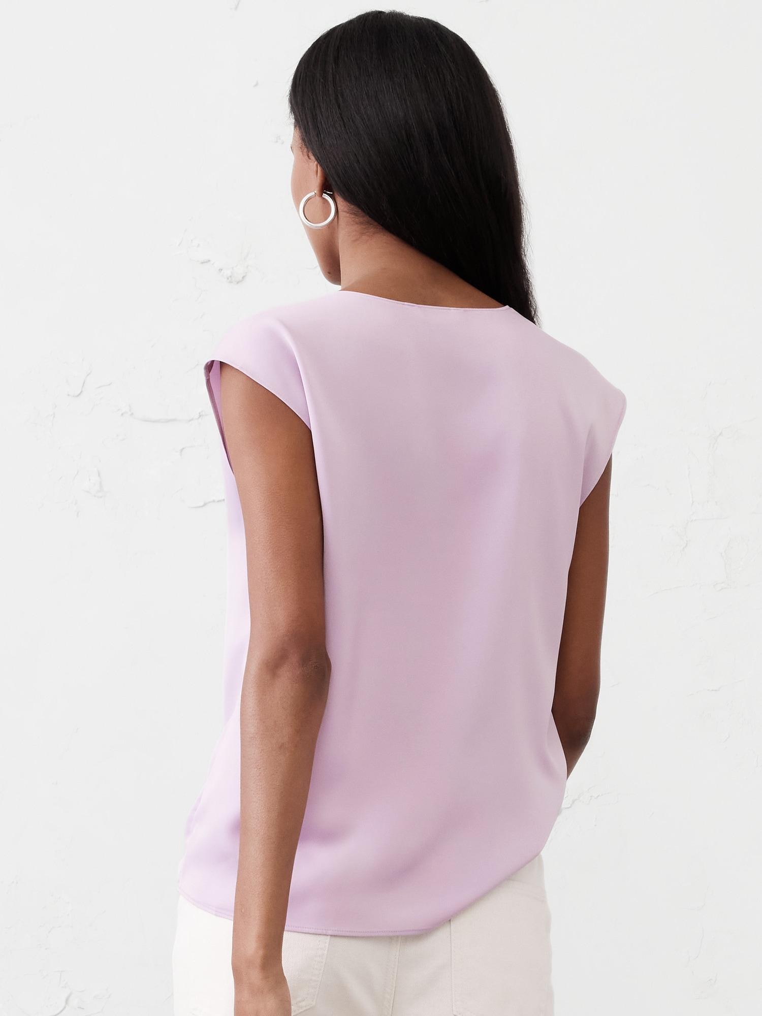 Cap-Sleeve Blouse Product Image