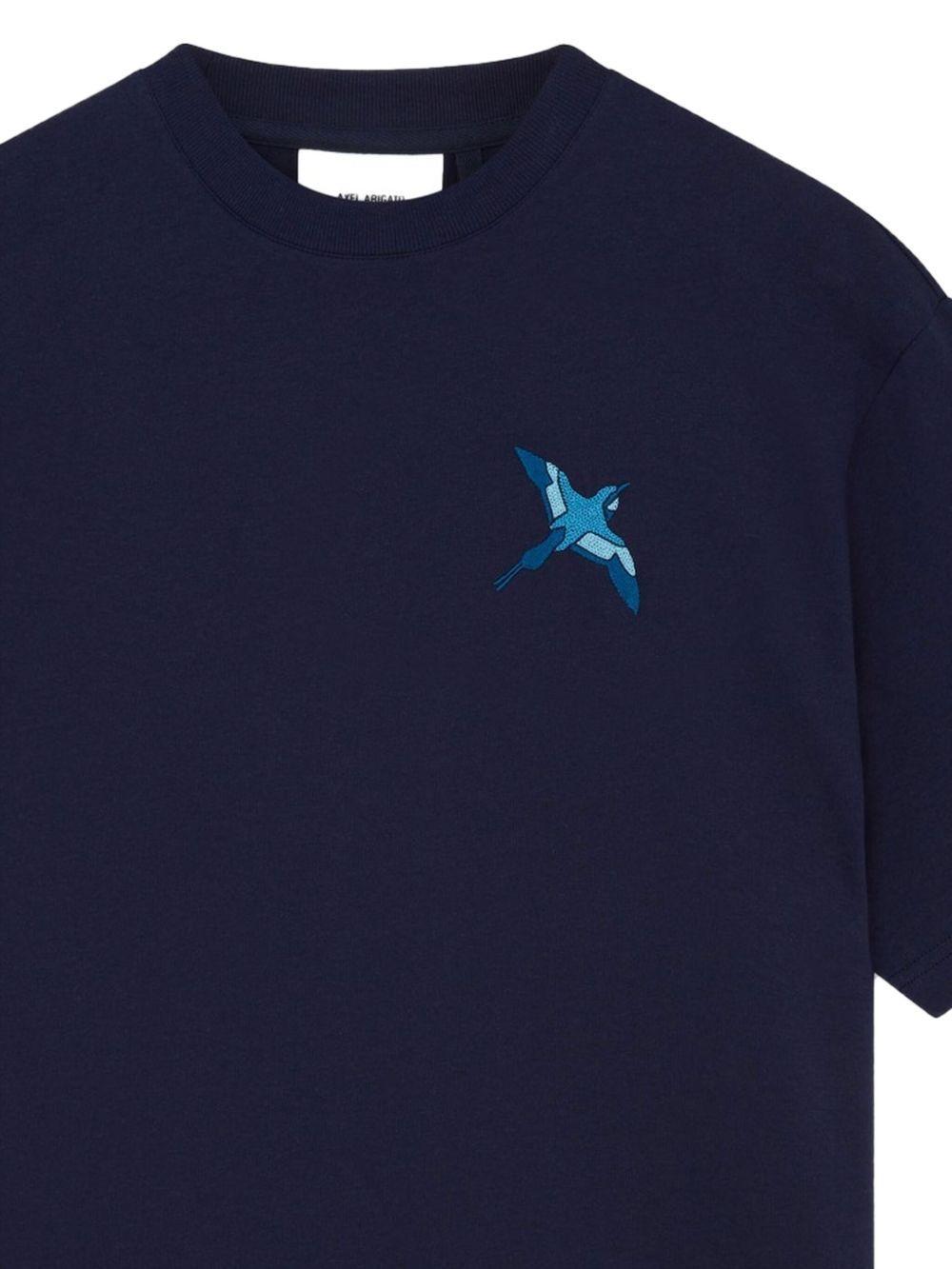 bird-embroidered T-shirt Product Image