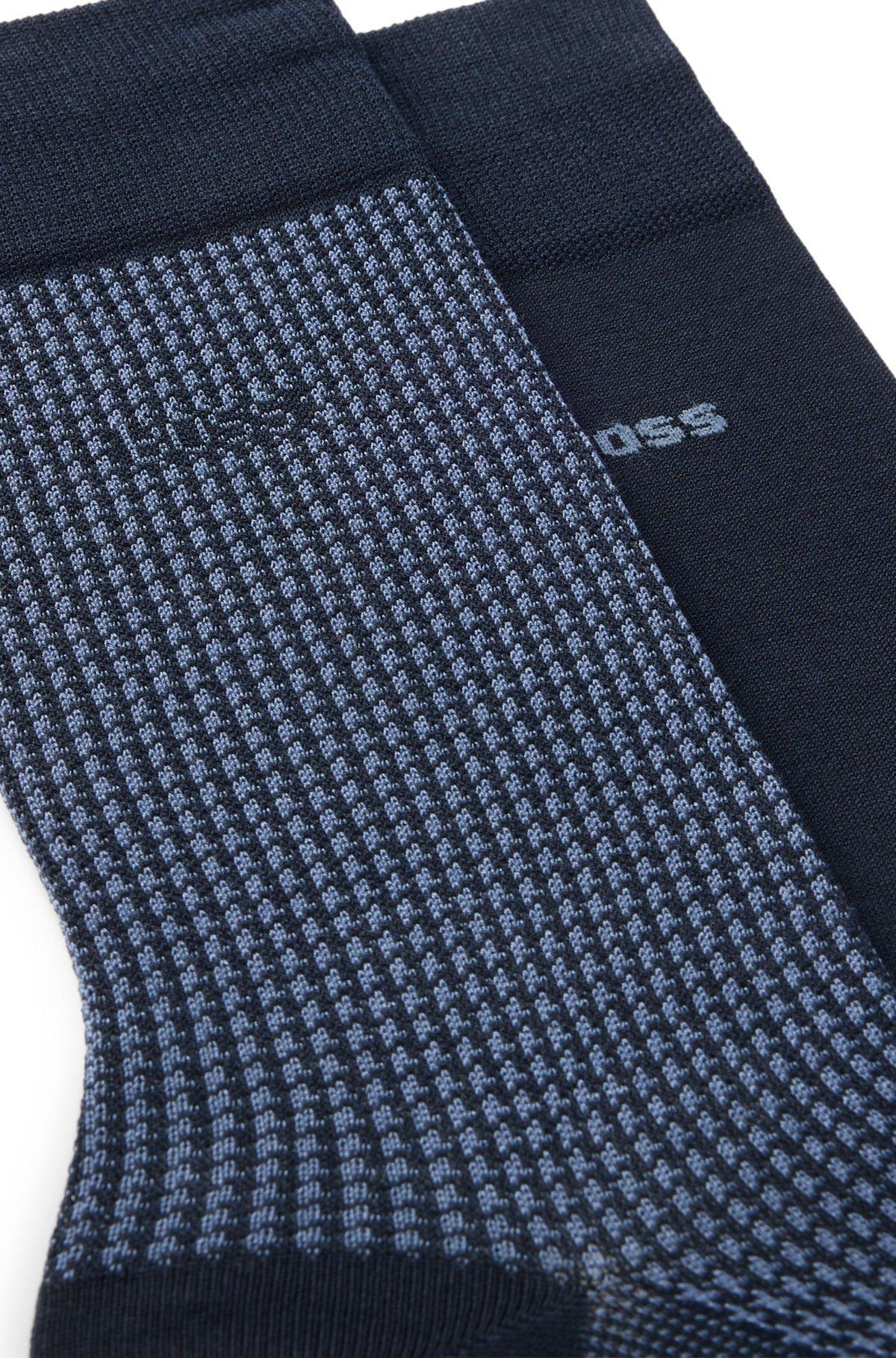 Two-pack of socks in a cotton blend Product Image