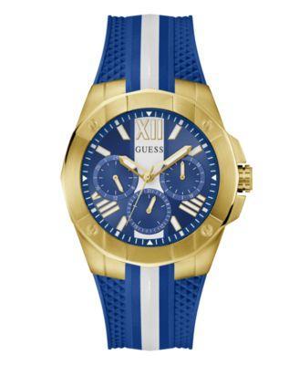 Mens Analog Blue Silicone Watch 44mm Product Image