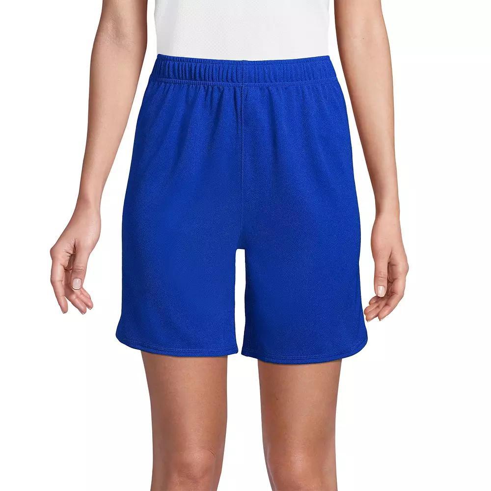 Women's Lands' End Mesh Gym Shorts, Size: Small, Blue Product Image