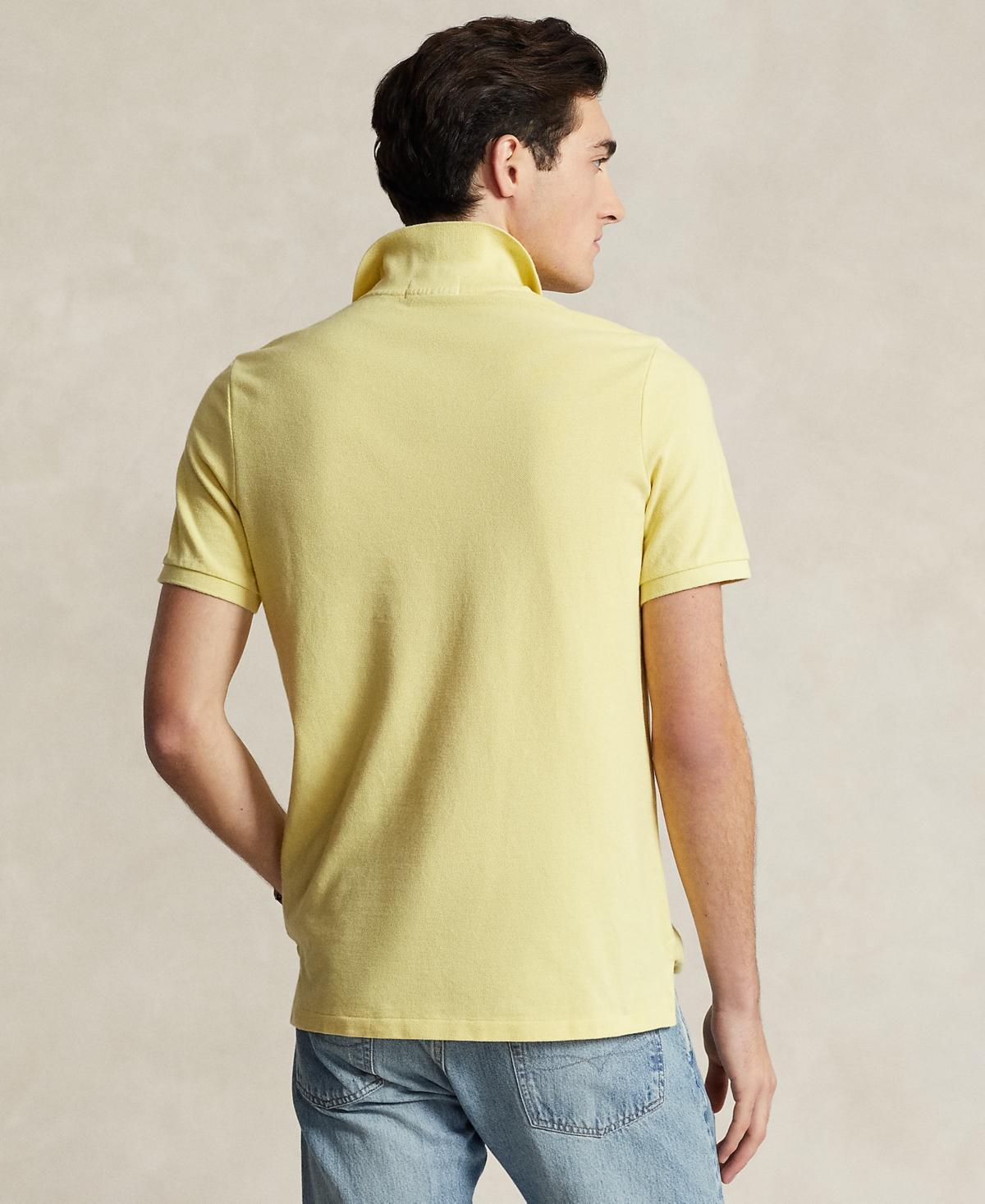 Men's Custom Slim Fit Polo Shirt In Banana Peel Product Image