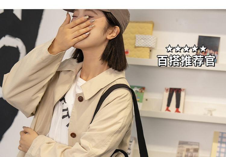 Plain Nylon Backpack Product Image