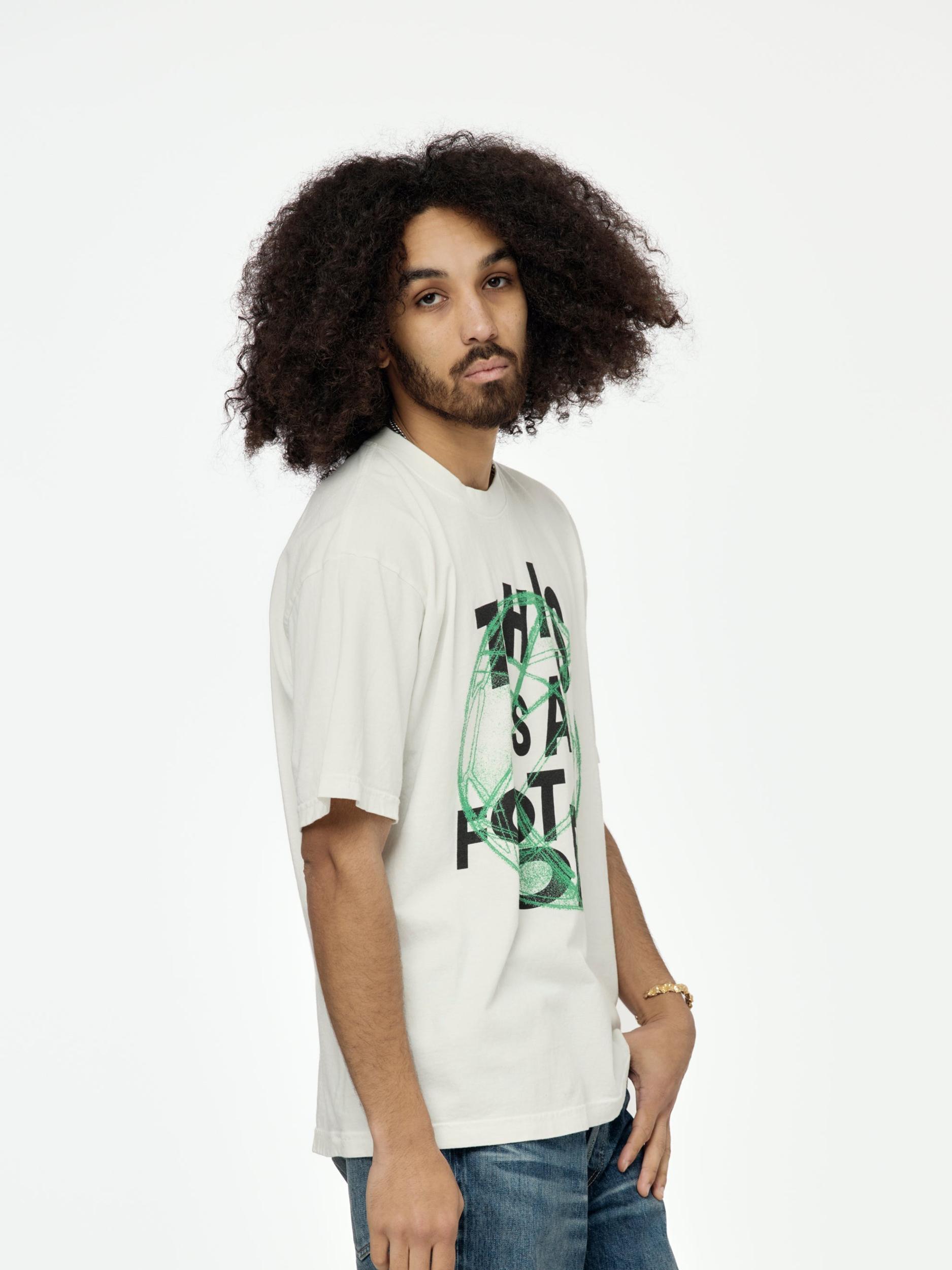 This is a Football Tee (Off White) Product Image