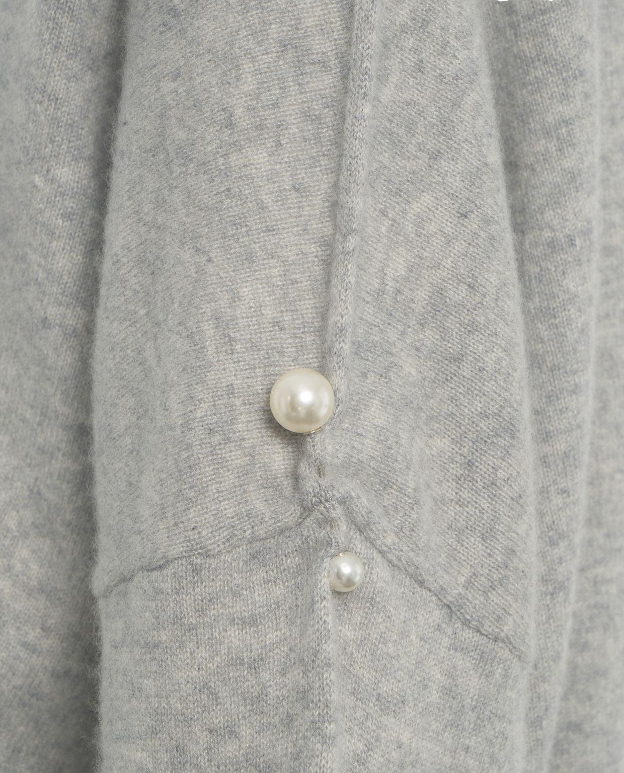 Cashmere sweater with pearl detail Product Image